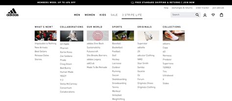 mega menu ux